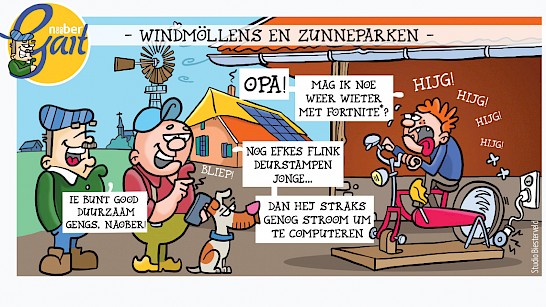 Windmöllens en zunneparken